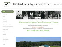 Tablet Screenshot of hiddencreekequestrian.com